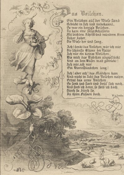 Nenúfar, Viola, Rey de Thule, la venganza de las flores, 1852 de Eugen Napoleon Neureuther