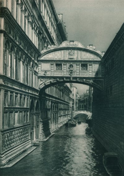 Puente de los Suspiros, Venecia, Italia, 1927 de Eugen Poppel