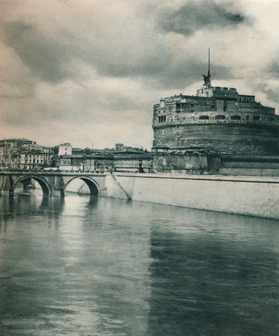 Castel Sant Angelo, Roma, Italia, 1927 de Eugen Poppel