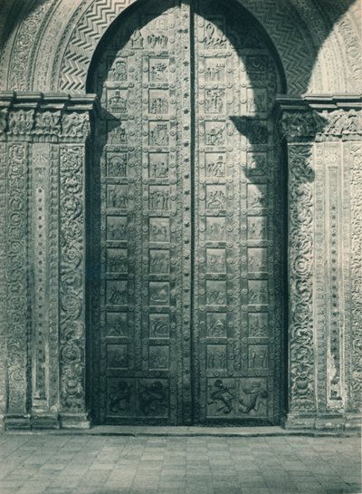 Puertas de la Catedral de Monreale, Sicilia, Italia, 1927 de Eugen Poppel