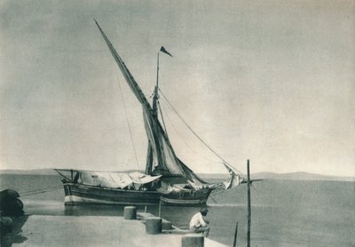 Puerto, Ischia, Italia, 1927 de Eugen Poppel