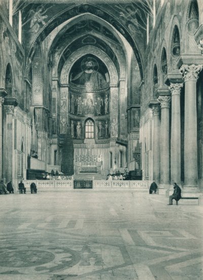 Interior de la Catedral de Monreale, Sicilia, Italia, 1927 de Eugen Poppel
