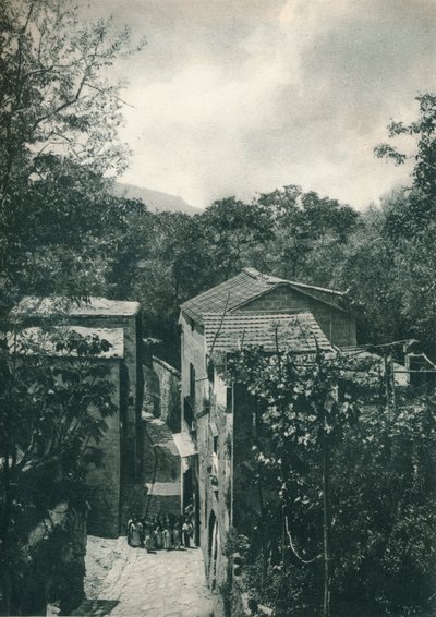 Calle estrecha, Capri, Italia, 1927 de Eugen Poppel