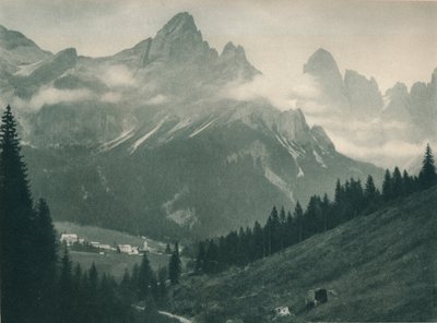 Grupo Pala, San Martino di Castrozza, Dolomitas, Italia, 1927 de Eugen Poppel