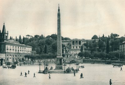 Piazza del Popolo y la colina Pinciana, Roma, Italia, 1927 de Eugen Poppel