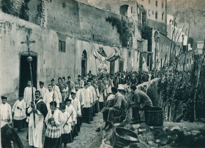 Procesión, Capri, Italia, 1927 de Eugen Poppel