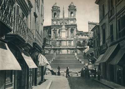 Escalinata Española y la Iglesia de Trinita dei Monti, Roma, Italia, 1927 de Eugen Poppel