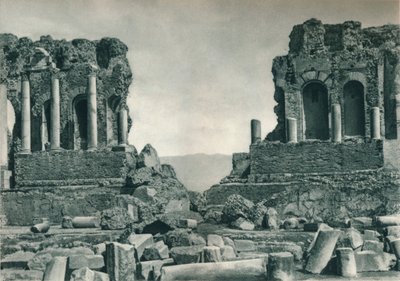 Escenario del Teatro Griego, Taormina, Sicilia, Italia, 1927 de Eugen Poppel