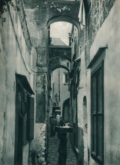 Calle de Capri, Italia, 1927 de Eugen Poppel