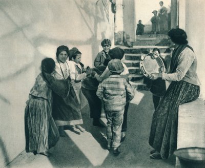 Tarantela, Capri, Italia, 1927 de Eugen Poppel