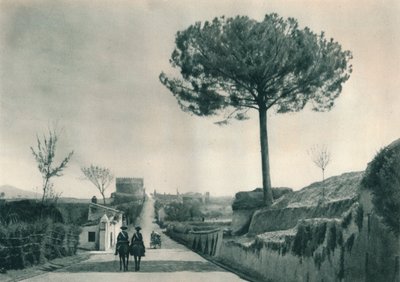 La Vía Apia, Roma, Italia, 1927 de Eugen Poppel