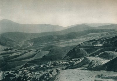 Vista de las minas de azufre, Agrigento, Sicilia, Italia de Eugen Poppel