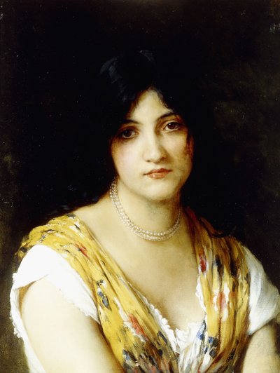 Una belleza mediterránea de Eugen von Blaas
