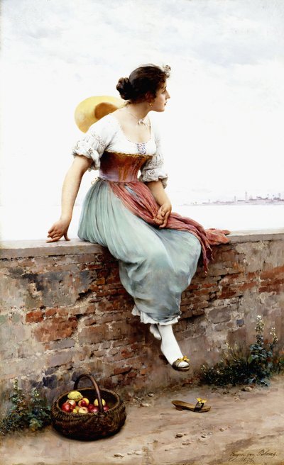 Un momento pensativo, 1896 de Eugen von Blaas