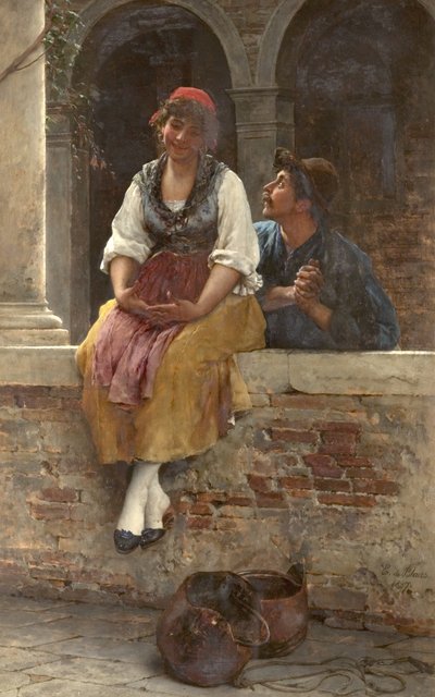 La oferta, 1887 de Eugen von Blaas