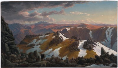 Vista noreste desde la cima norte del monte Kosciusko de Eugen von Guerard