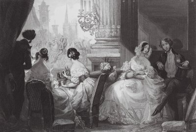 Interior de un palco de ópera (grabado) de Eugene Louis (after) Lami
