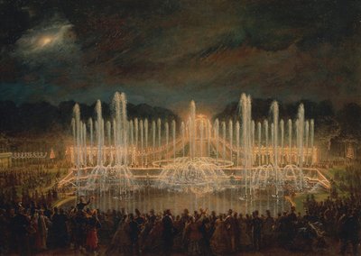 Nocturno en Versalles (Les grandes eaux a Versailles) de Eugene Louis Lami