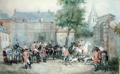 Partiendo para la caza de Eugene Louis Lami