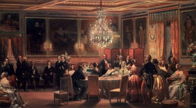Recepción en honor a la Reina Victoria en el Chateau d