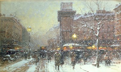 Porte St. Martin, en París de Eugene Galien Laloue