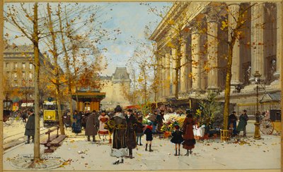 Paseo de flores de Eugene Galien Laloue