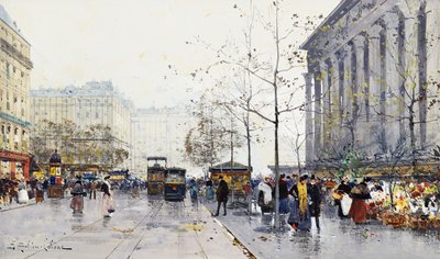 La Madeleine, París de Eugene Galien Laloue
