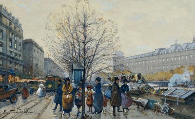 Quai Malaquais, París de Eugene Galien Laloue