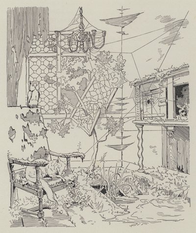 Escena de La Dame de Gai-Fredon, de Quatrelles (Ernest L