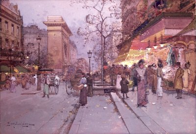La Porte St. Denis de Eugene 1854 1941 Galien Laloue