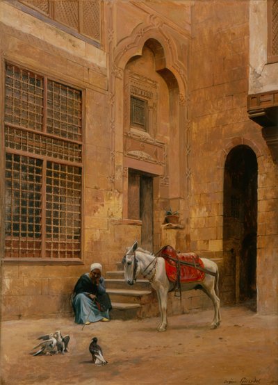 El patio de Eugene Alexis Girardet