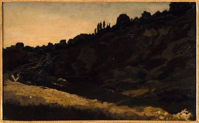 Vista de Montmartre, hacia 1848 (pintura) de Eugene Antoine Samuel Lavieille