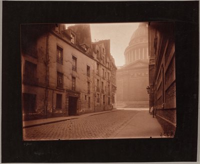 Esquina de la rue Valette y el Panteón de Eugène Atget