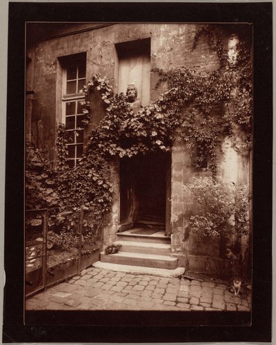 Patio en Ruan de Eugène Atget