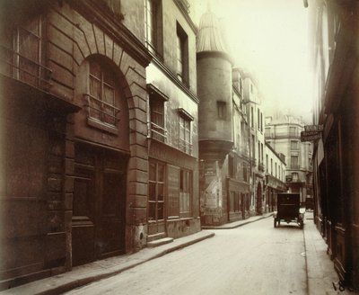 Hôtel des abbés de Fecamp, 3 rue Hautefeuille, 6º arrondissement, París de Eugène Atget