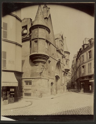 [Hôtel de Sens, actualmente Bibliothèque Forney] [rue du Riguier, 4.º distrito] de Eugène Atget