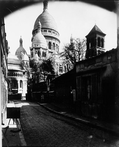 París, la Basílica del Sagrado Corazón, c.1900 de Eugène Atget