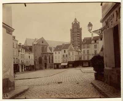 Pontoise, Place du Grand Martroy de Eugène Atget