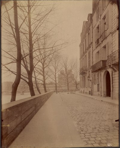 Muelle de Orleans, Isla de Saint-Louis de Eugène Atget