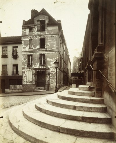 Rue de la Montagne-Sainte-Geneviève de Eugène Atget