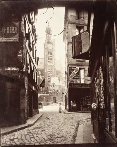 Calle de la Montagne Sainte-Geneviève de Eugène Atget