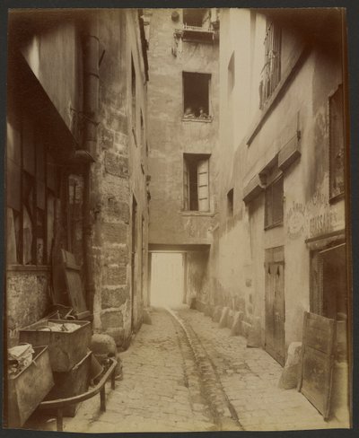 Patio antiguo, Rue Quincampoix 22 (4.º) de Eugène Atget