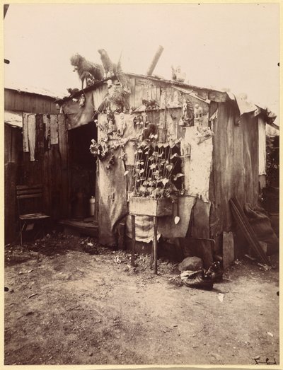 Casa de un trapero de Eugène Atget