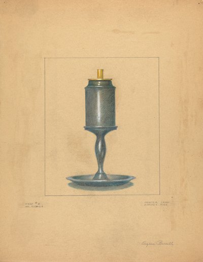 Lámpara de Peltre de Eugene Barrell