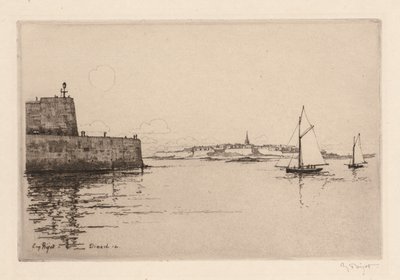 Saint-Malo visto desde Dinard, 1914 de Eugene Bejot