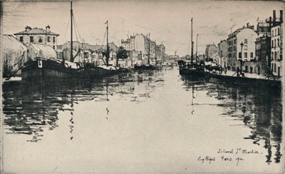 El Canal St Martin, 1915 de Eugene Bejot