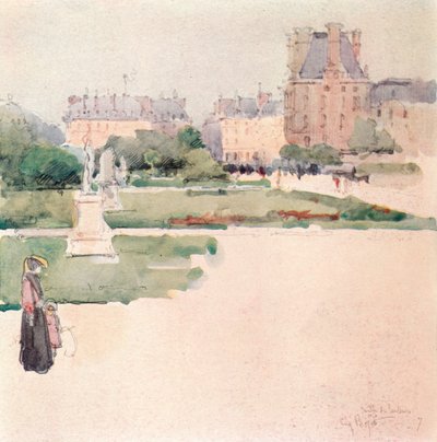 Los jardines de las Tullerías, 1915 de Eugene Bejot
