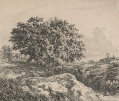El Roble en el Barranco, 1845 de Eugene Bléry