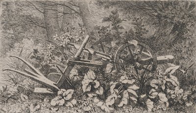 El Arado con Plantas de Bardana, 1858 de Eugene Bléry