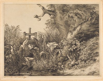 Muelles y zarzas en una esclusa de Eugene Bléry